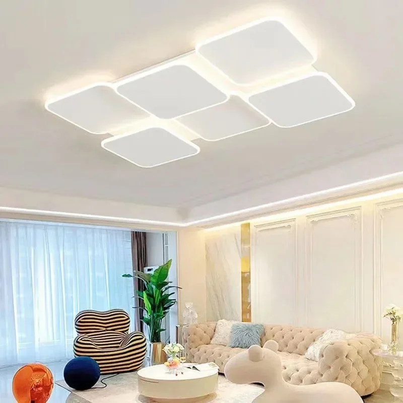 Imagem -03 - Simples e Moderno Led Atmosfera Lâmpada do Teto para Sala de Jantar Quarto Varanda Luminária Inteligente Lustre Decoração Casa