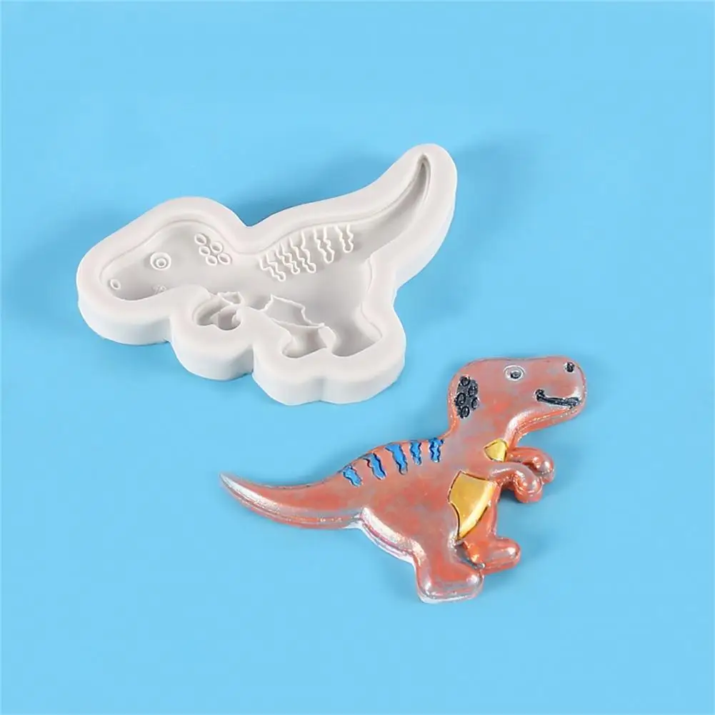 Unique Celebration Birthday Baking Mould Stencils Decoration Silicone Mold Dinosaur Silicone Mould for Parties