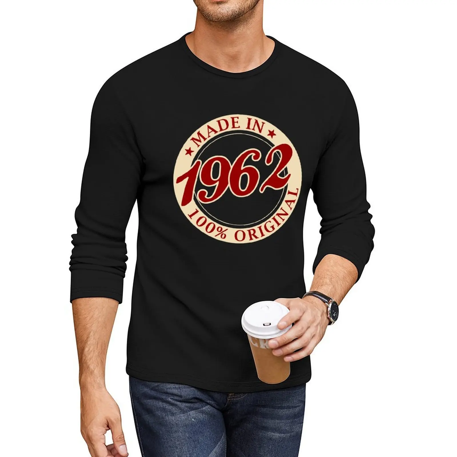 

Born in 1962 Vintage Long T-Shirt aesthetic clothes sweat shirt sports fan t-shirts cute clothes plain t shirts men