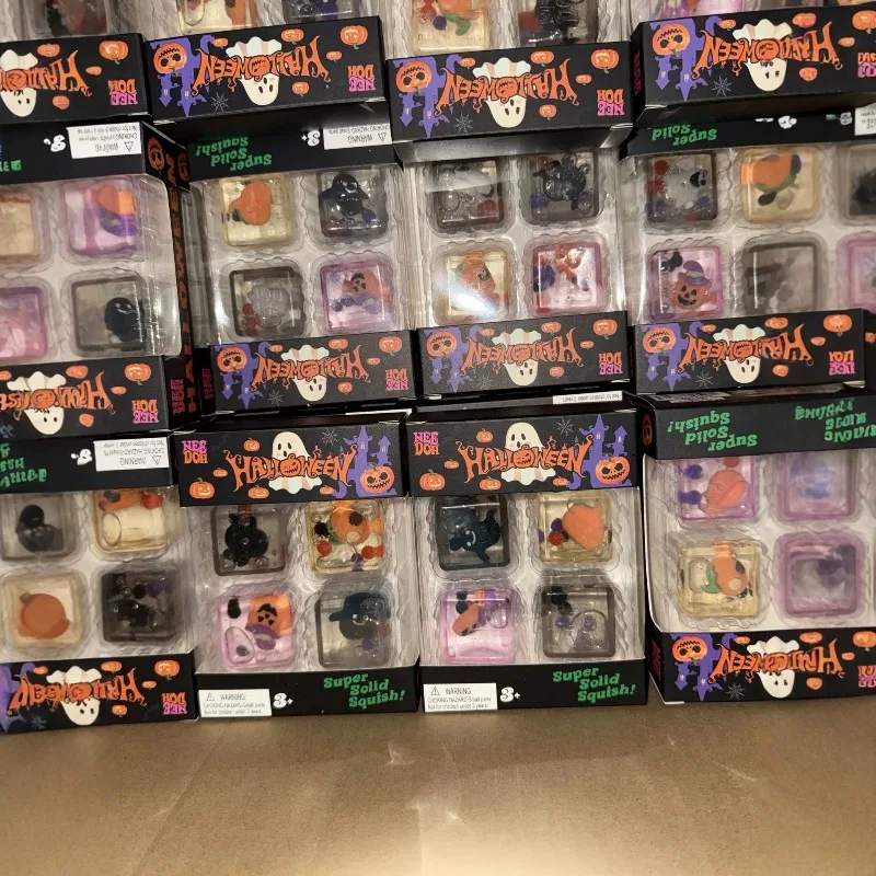 Halloween-Weihnachts-Needoh Squishy Fidget-Spielzeug, 4er-Pack Maltzucker Langsam Aufsteigendes Quetschspielzeug, Stressabbau-Geschenk für Kinder und Erwachsene – Detail 5