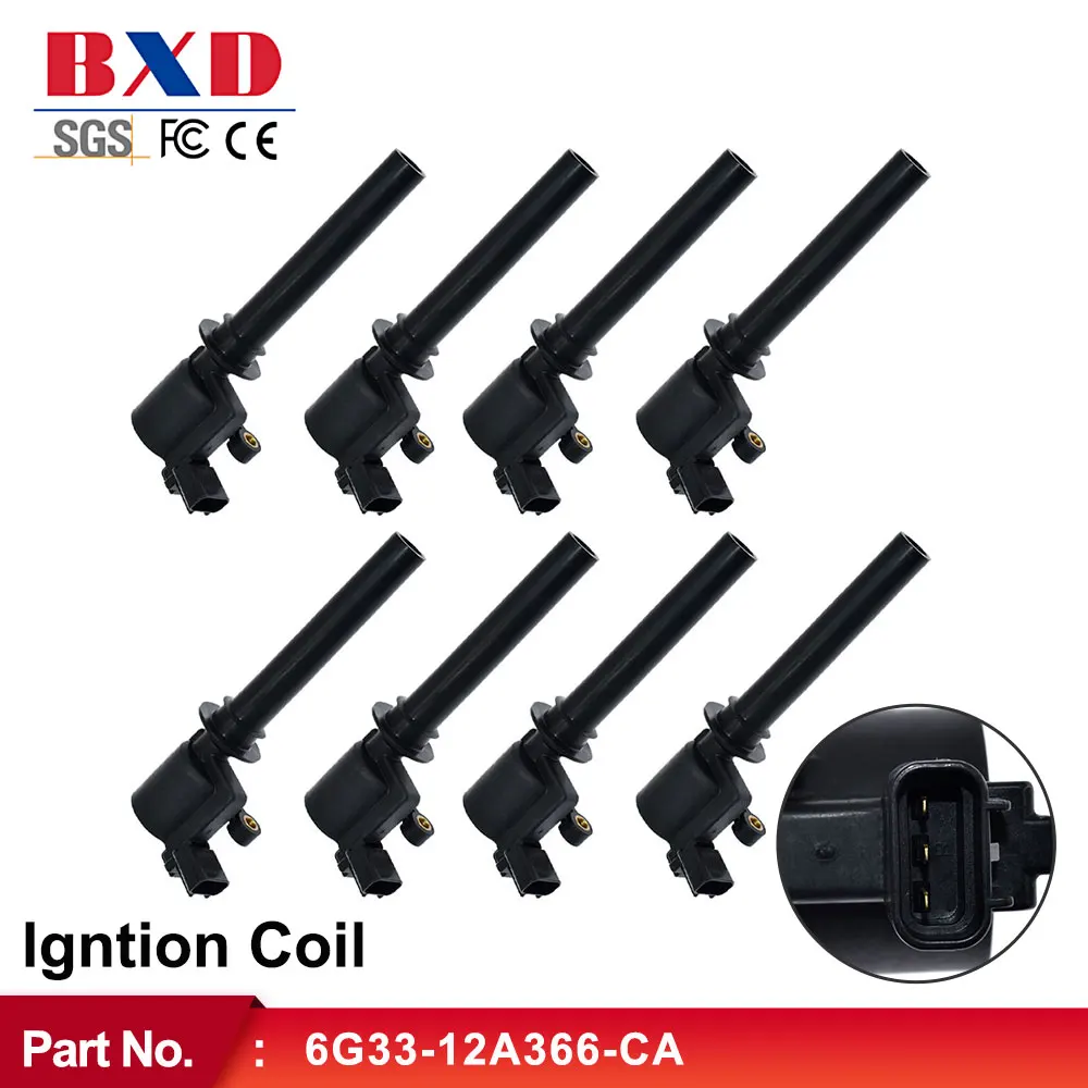 

1/8PCS Igniton Coil For Aston Martin Vantage 4.3 N400 4.7 GT8 V8 V8S AM05 AM6U5 AM15 2005- 6G33-12A366-CA 9G33-12A366-AA