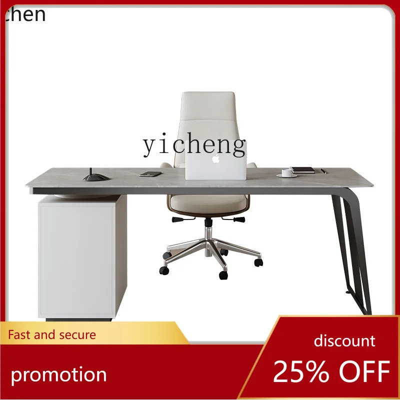 

ZML Slate Desk Modern Simple Desk Home Computer Desk Study
