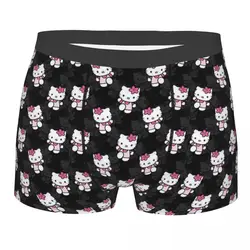 Personalizzato maschio Cool Sanrio Hello Kitty intimo Boxer slip pantaloncini traspiranti mutandine mutande