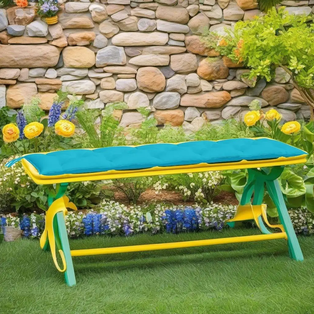 

Turquoise Garden Bench Cushions Set of 2 - Durable Oxford Fabric for Outdoor Comfort