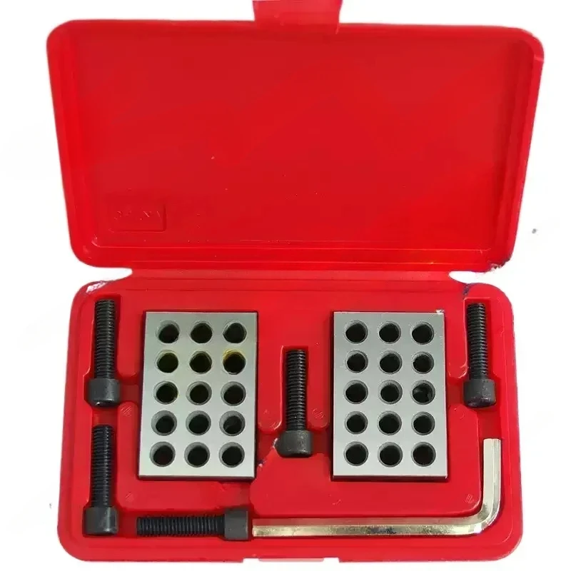 23 holes Precision 25-50-75mm Blocks with screws, parallel clamping block set, steel block 23 Holes 1-2-3