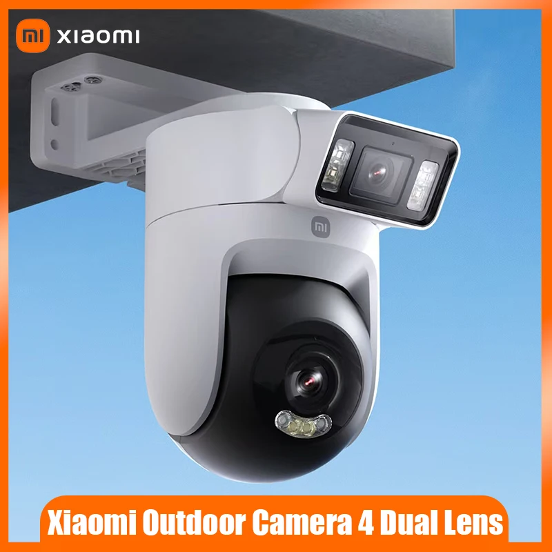 

Xiaomi Outdoor Camera 4 Dual Lens 3K Ultra HD 360° Panoramic Tracking AI Human Detection Full-Color Night Vision IP66 Rainproof