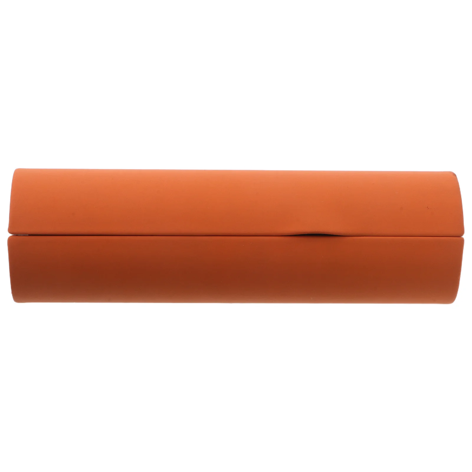 

Hard Eyeglasses Case Orange Compact Pu Aluminum Frame Lightweight Sunglasses Storage Box For Men Women Travel Eyewear