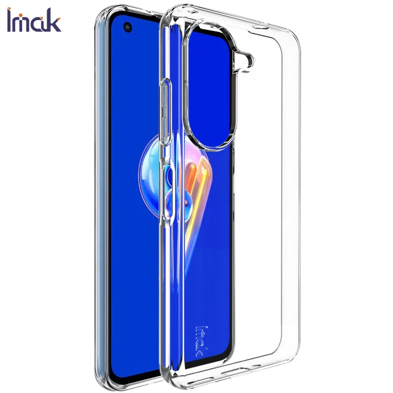 Soft tpu tampa traseira para asus zenfone 10 5g, ultra fino, claro, para o telefone móvel