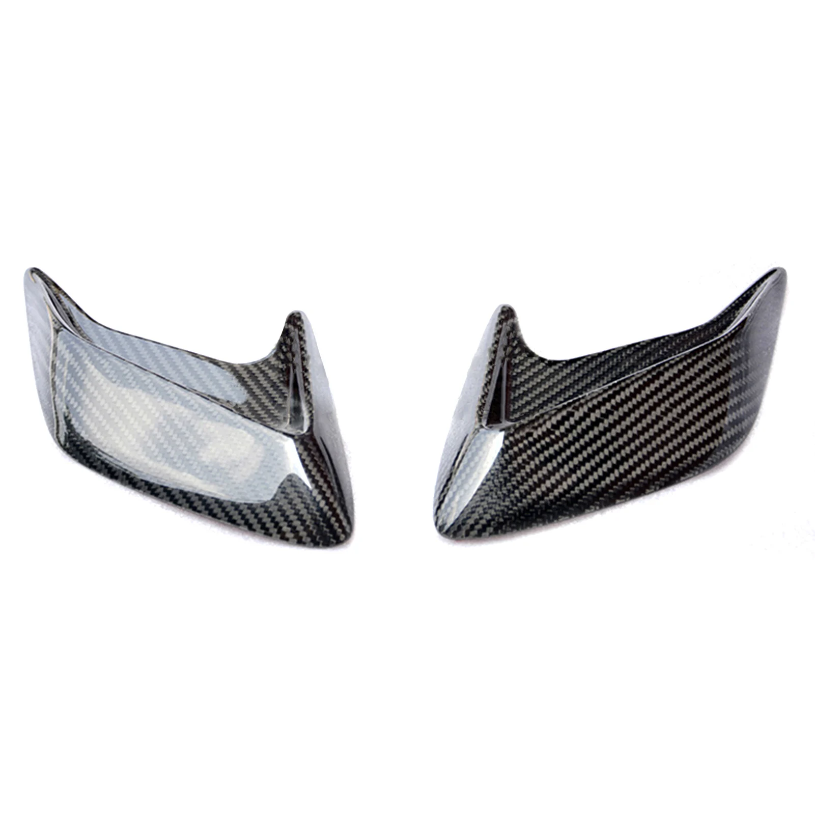 

1Pair Real Carbon Fiber Universal Car Shark Gills Fender Side Air Flow Outlet Vent Decoration Sticker Trim Cover Decal