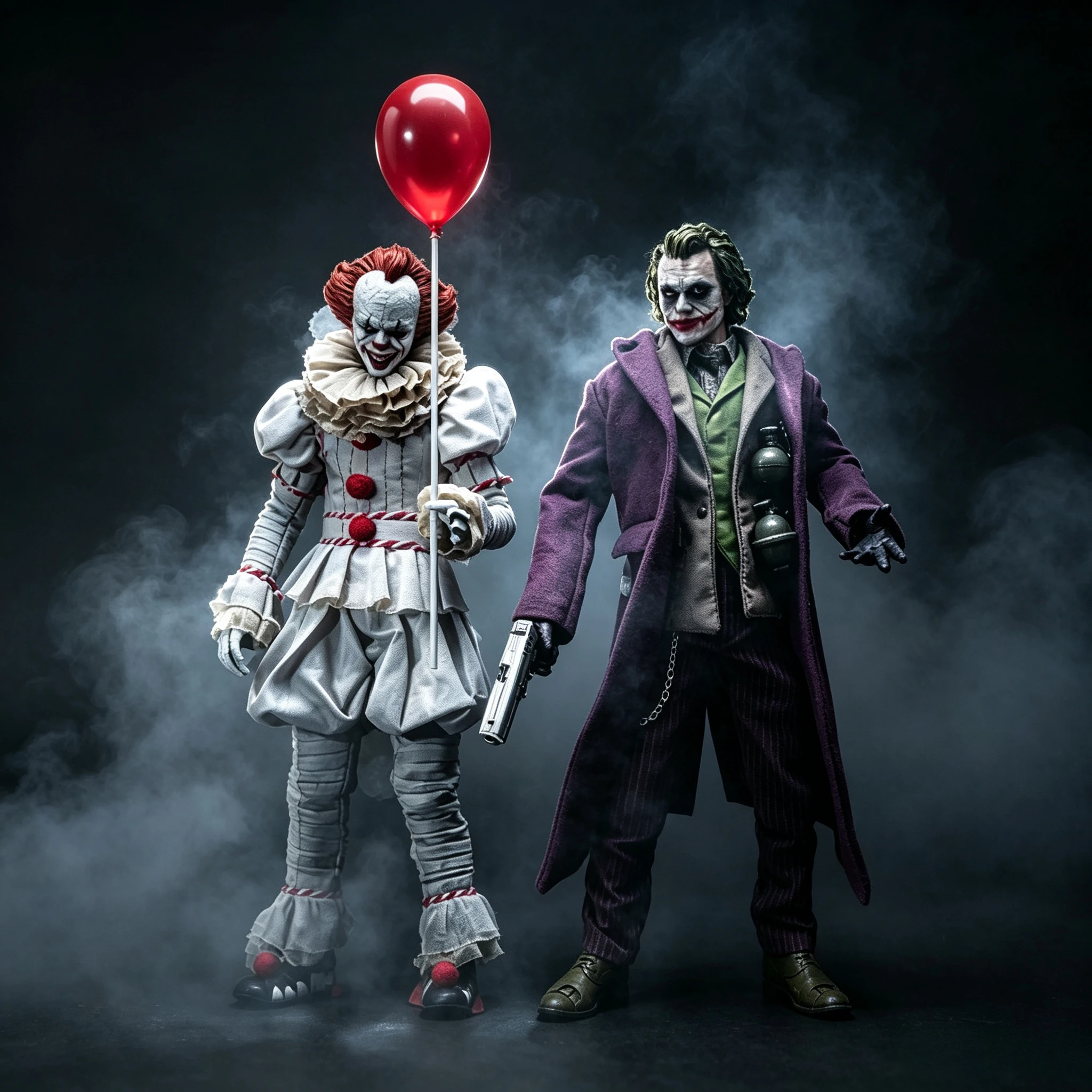 Beast Kingdom DC DAH 024 Heath Ledger Joker DAH 075 Pennywise Movable Action Figures Movie Character Collectible Model Gift