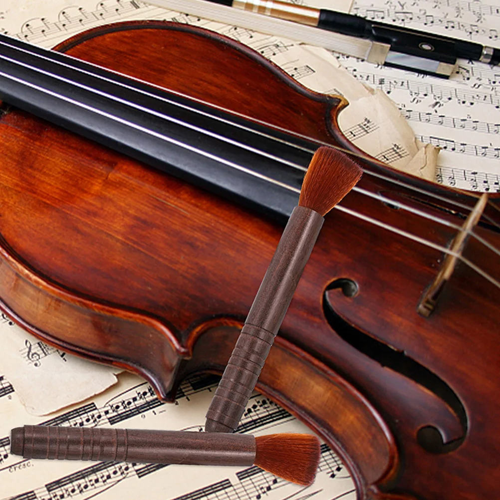 

4Pcs Rosin Brush Violin Erhu Dust Cleaner Compact Portable String Instrument Cleaning Tools Soft Bristle Erhu Cleaning