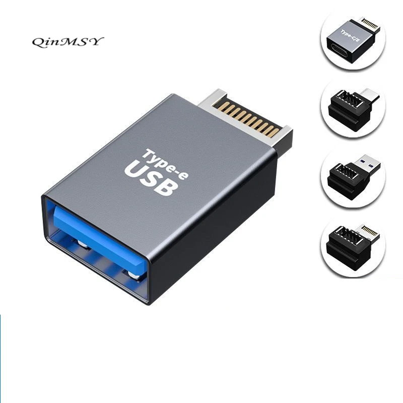 1pcs Type-e Connection Adapter USB 3.1 Front baffle line Type-E  To Type-C Female Motherboard expansion PCI chassis
