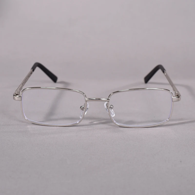 Hohe Qualität Edelstahl Lesebrille Männer Mode Presbyopie Brillen Business Hyperopie Anti Blaues Licht Brillen + 125 + 2 – Detail 5
