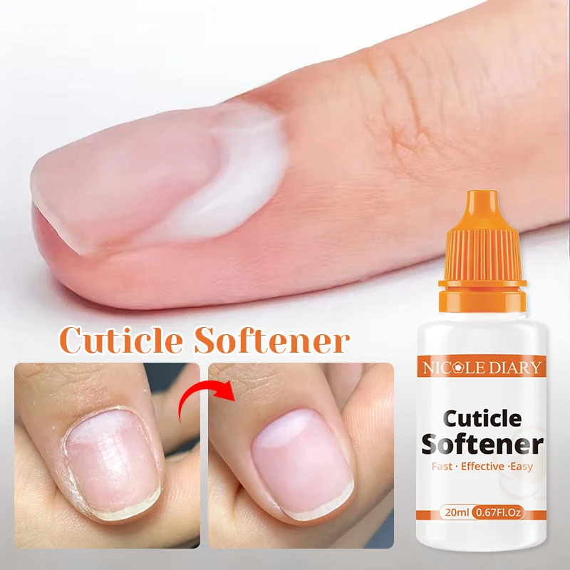 نيكول دياري 20 مللي مزيل بشرة الأظافر جل تليين سريع للبشرة الميتة العناية بالأظافر اللطيفة منظف بشرة سهل للتقليم