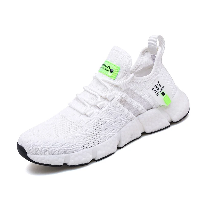 Yrzl Heren Sneakers Mesh Ademende Casual Witte Hardlooptennisschoenen Comfortabele Buitensport Heren Comfortabele Sneakers Voor Heren