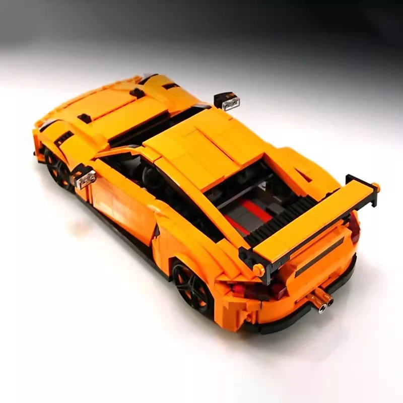 MOC-25866 puzzle combination DIY small particle brick building block cool racing model speed supercar toy boy gift surprise set