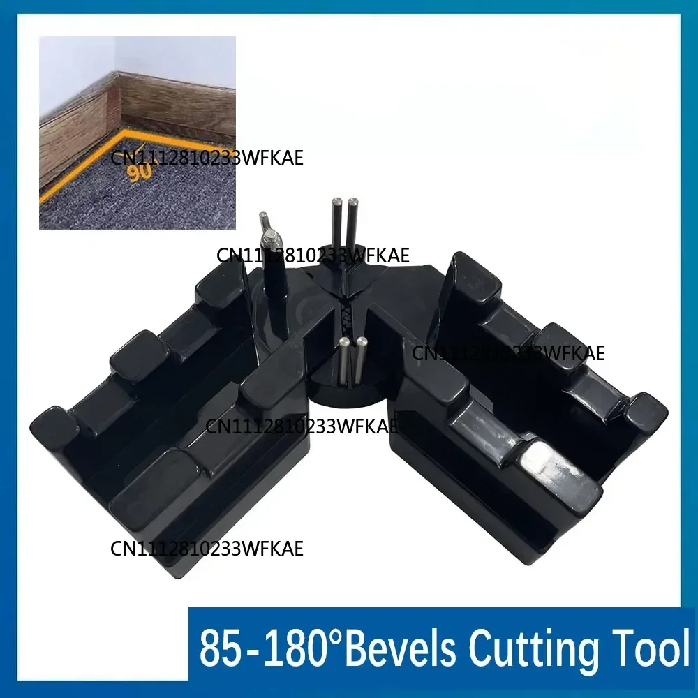 Bevel Gauge and Mitre Box 2-in-1 Mitre Measuring Cutting Tool Measure Bevels and Miter Sawing Angle Cutting Tool For Baseboards