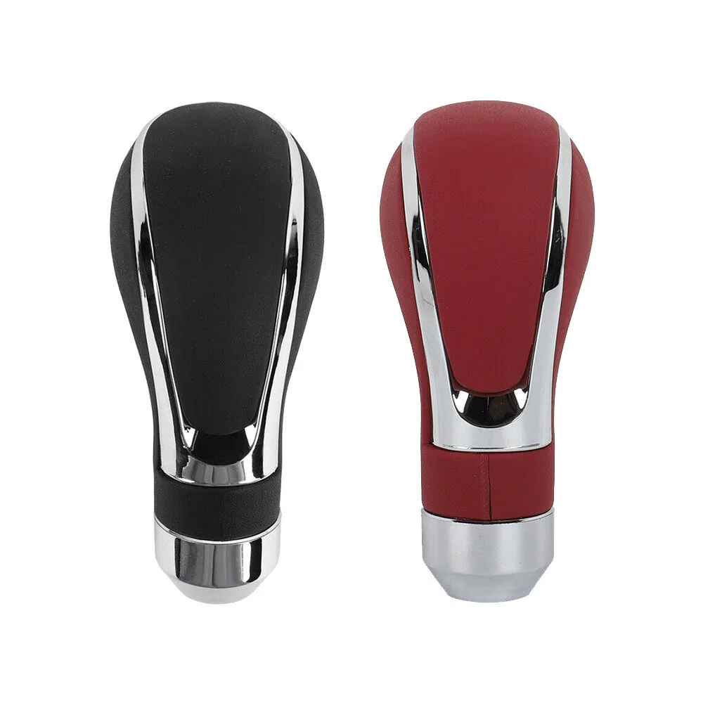 

Автомобильная ручка переключения передач AT MT, ручной рычаг переключения передач, алюминиевая кожа, подходит для Honda Toyota Nissan Mitsubishi Ford Chevrolet