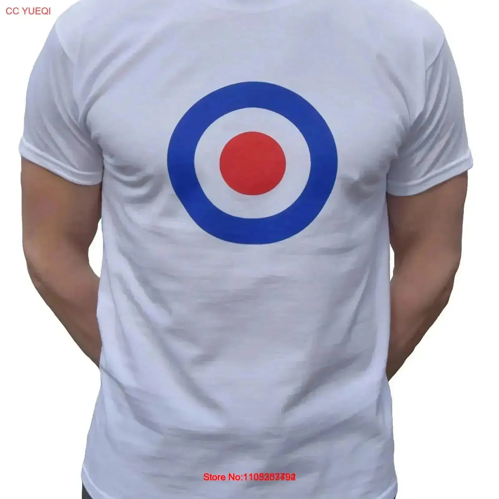 T-shirt MOD TARGET MODS NORTHERN SOUL SCOOTERIST JAM RETRO CLOTHING vintage délavé streetwear décontracté extensible homme graphique