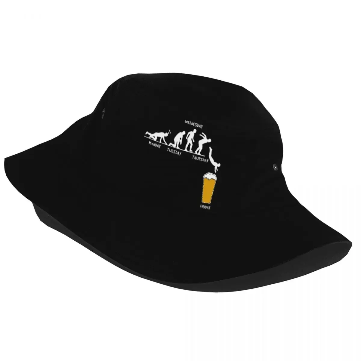 New Week Friday Beer Bob Hats for Teen Beach Sun Hat Unique Foldable  Camping Fishing   Hat