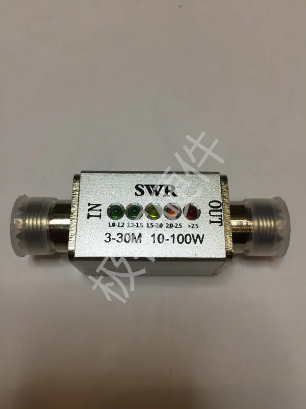 

10-100W SWR Short Wave Standing Wave Meter LED SWR METER Short Wave Standing Wave Indicator