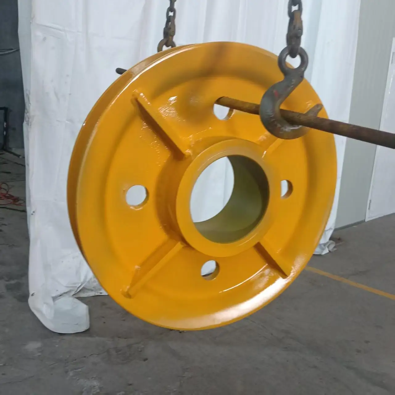 

Essential Construction Machinery Parts Tailored Steel Wire Rope Lifting Pulley for Rotary Drilling Rig