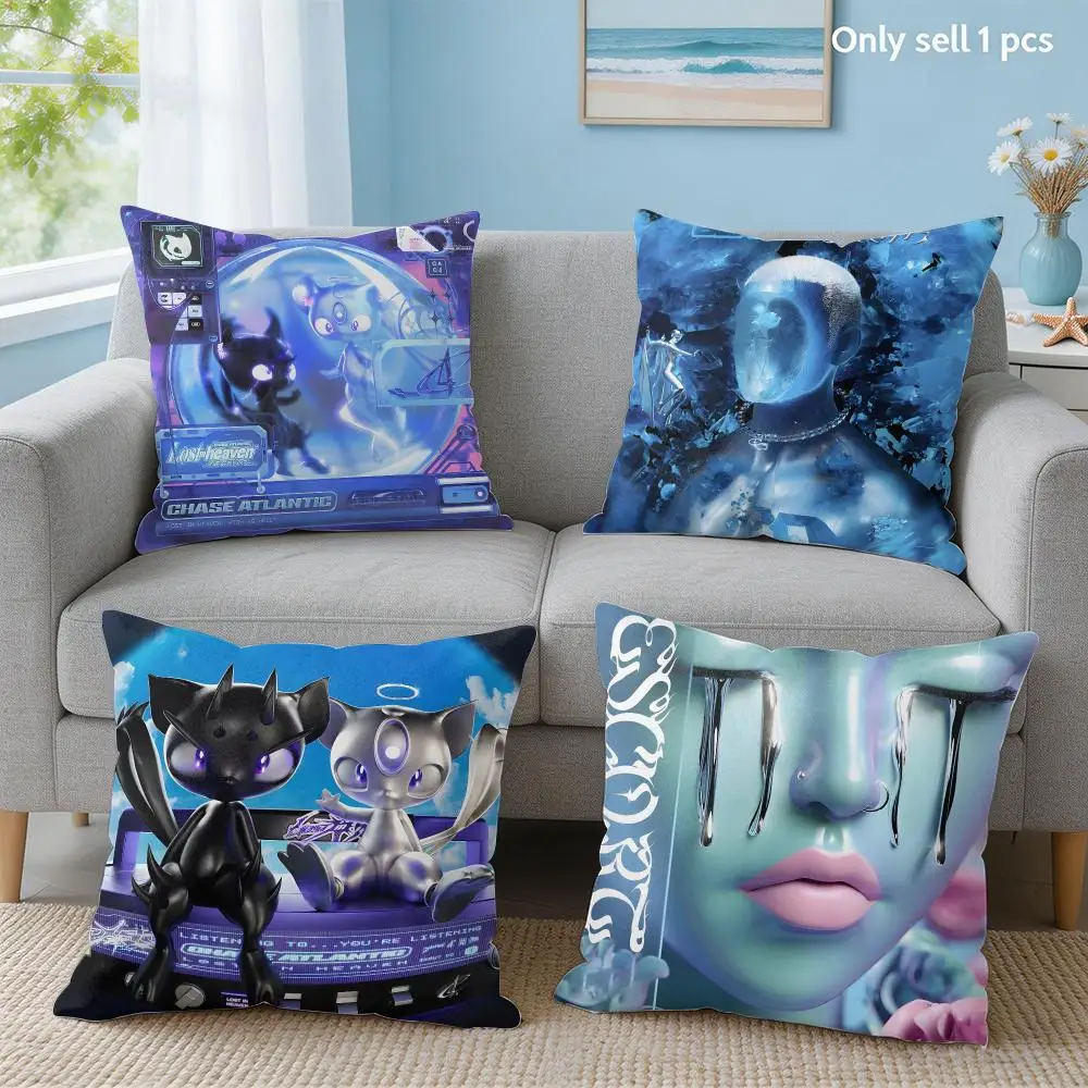 Band C-Chase A-Atlantic Cushion Cover Soft Short Plush Throw Pillow Cover Hidden Zipper Cutecore Sofa Bedroom Home Decor
