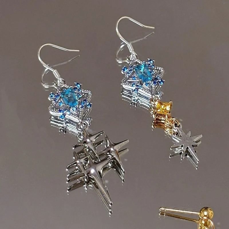

New Honkai:Star Rail Phainon Crystal Ear Clip Earrings for Women Piercing Ear Cuff Jewelry Make-up Mirror Cos Props Gift