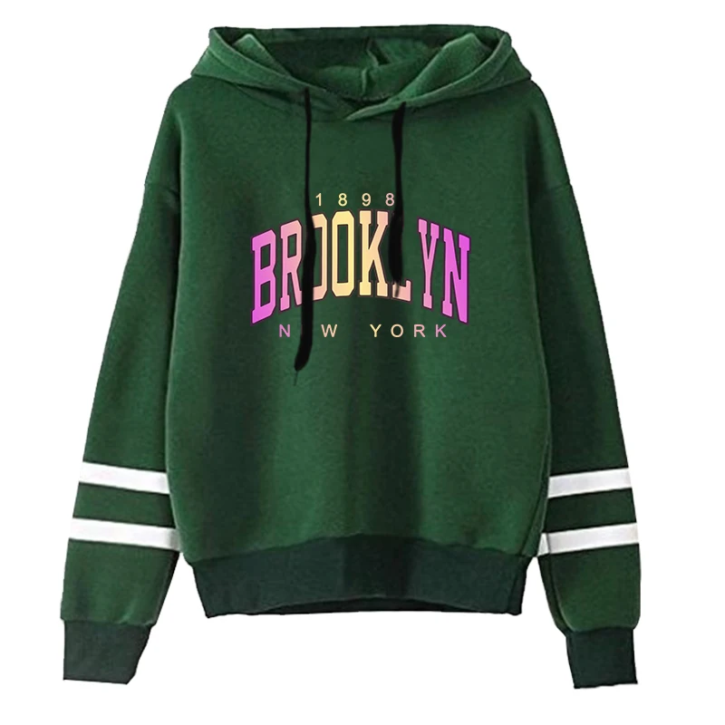 

Outdoor Sports Jogging Fashion Casual Hot Sales High Quality Women's Tracksuit Top Sportswear Stripe Sweatshirts Hooded Pullover
