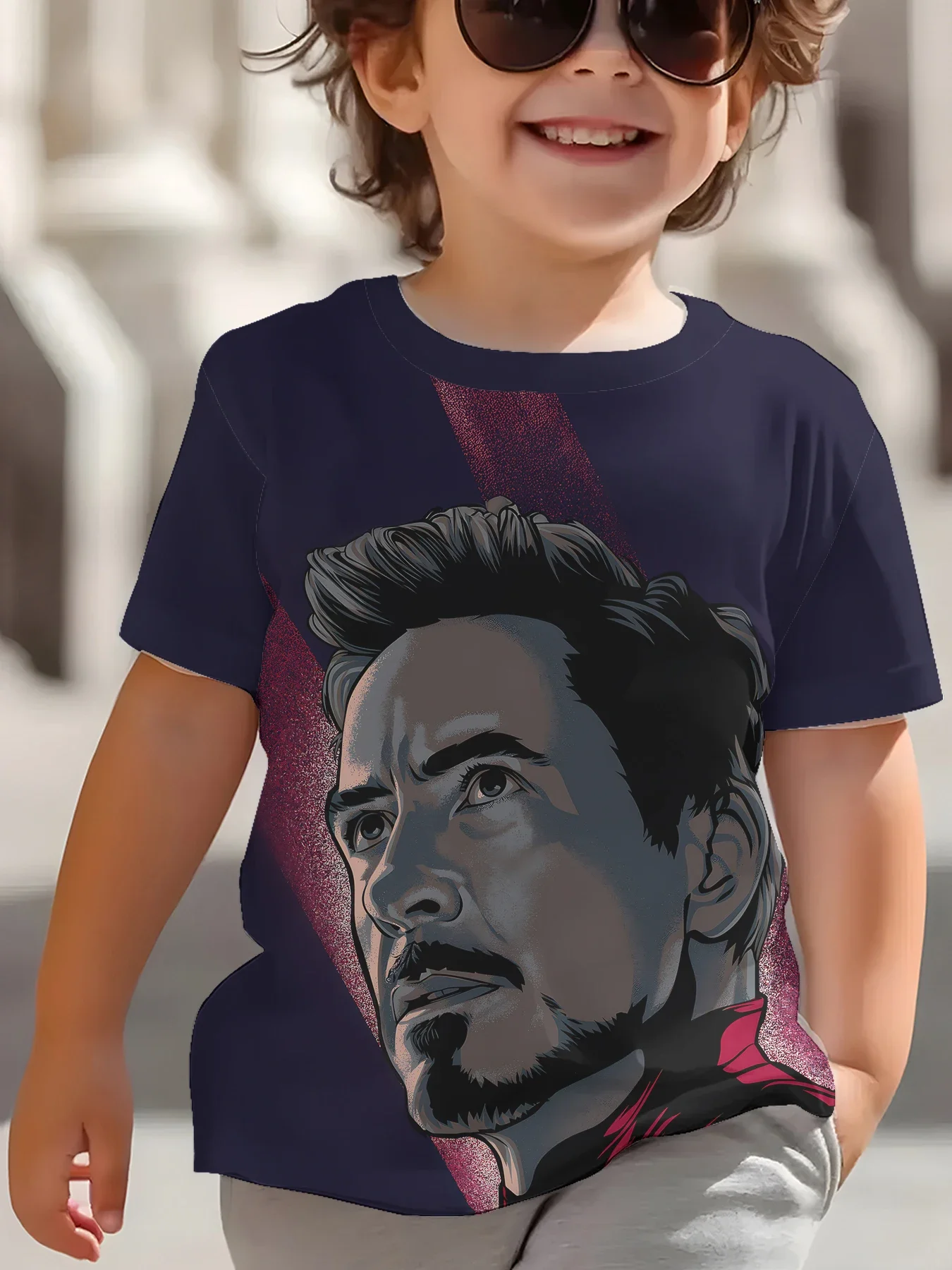 

Iron Man Children Top Shirts Child T-shirt Short Sleeve Baby Summer Clothes T-shirty Children's Boy's Clothing Tops 2025 Kids