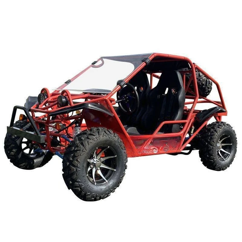 Water-cooled four-wheel off-road all-terrain vehicle adult kart reinforced frame
