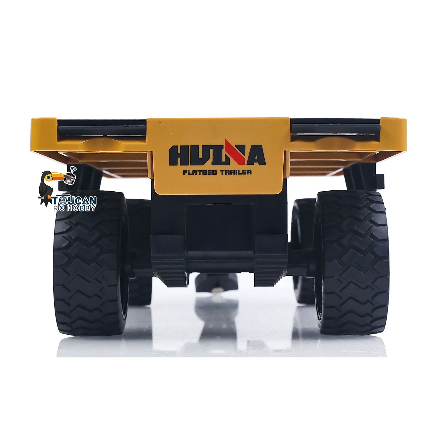 HUINA 1/10 1578 2Axle Flatbed Trailer Manual Lifting Tail Board For 1/14 Electric Remote Control Forklift Light Sound System Toy - view 3