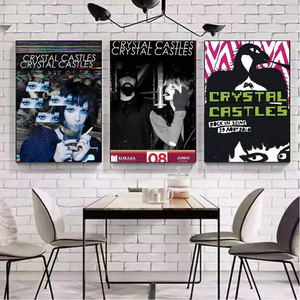 ملصق فني لفرقة الموسيقى C-Castles C-Castles مع مطبوعات هدية تزيين غرفة النوم وغرفة المعيشة #6