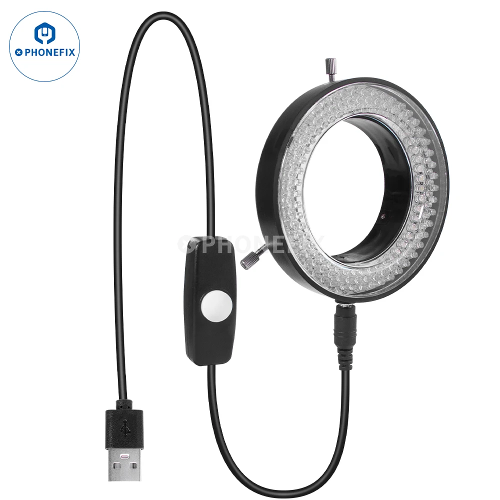 Mechaniker 64/72/144 LED Stereo Mikroskop Ring Licht Lampe Helligkeit Einstellbar USB LED Illuminator für PCB Löten Reparatur