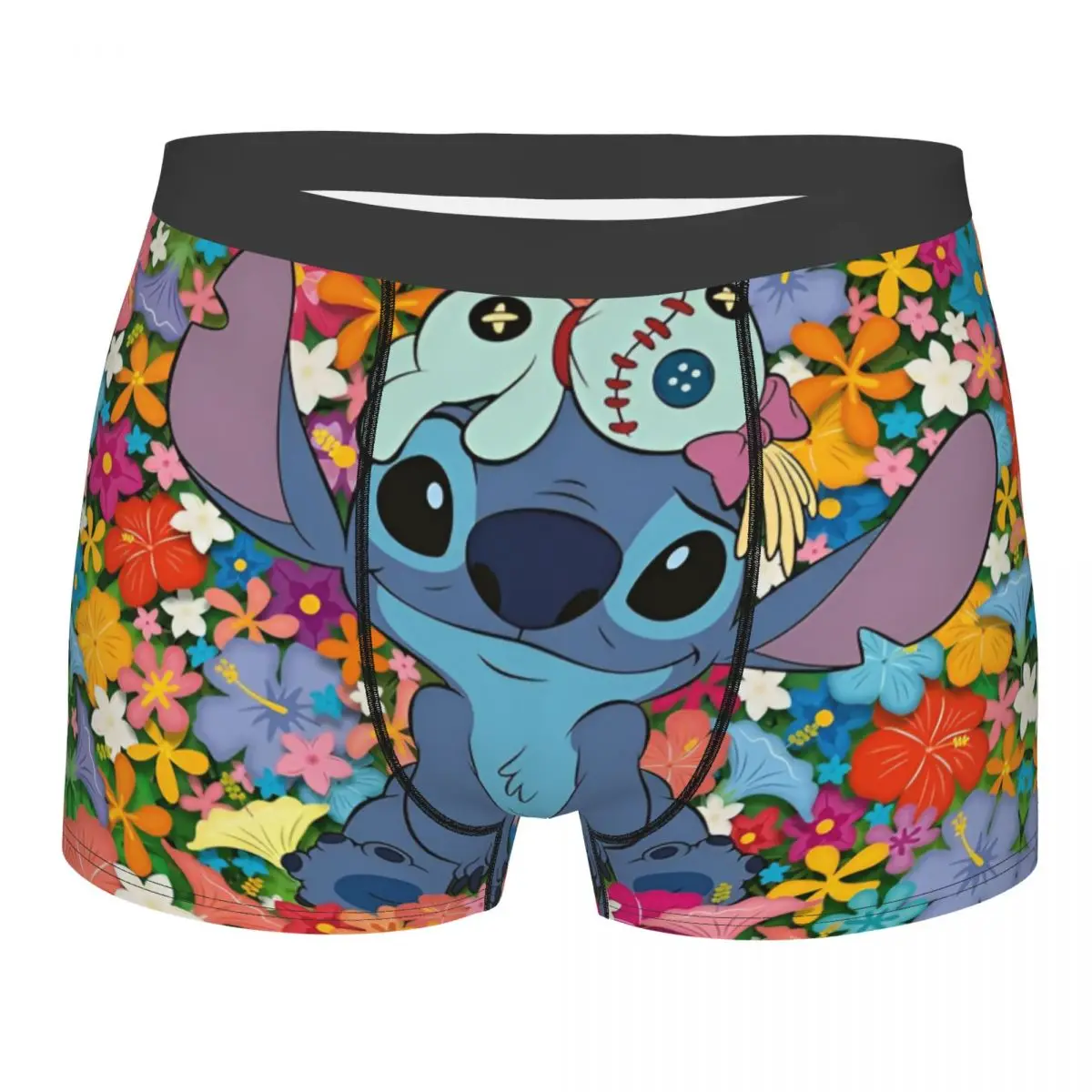 Moda personalizada Stitch Manga Anime Boxers pantalones cortos bragas calzoncillos masculinos calzoncillos cómodos ropa interior