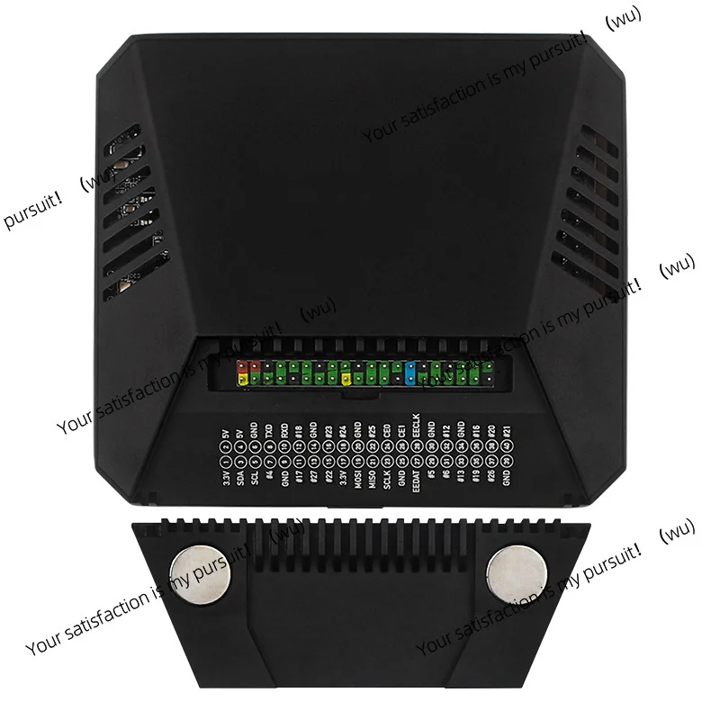Aluminum housing, built-in PWM fan, active heat sink for Raspberry Pi 5