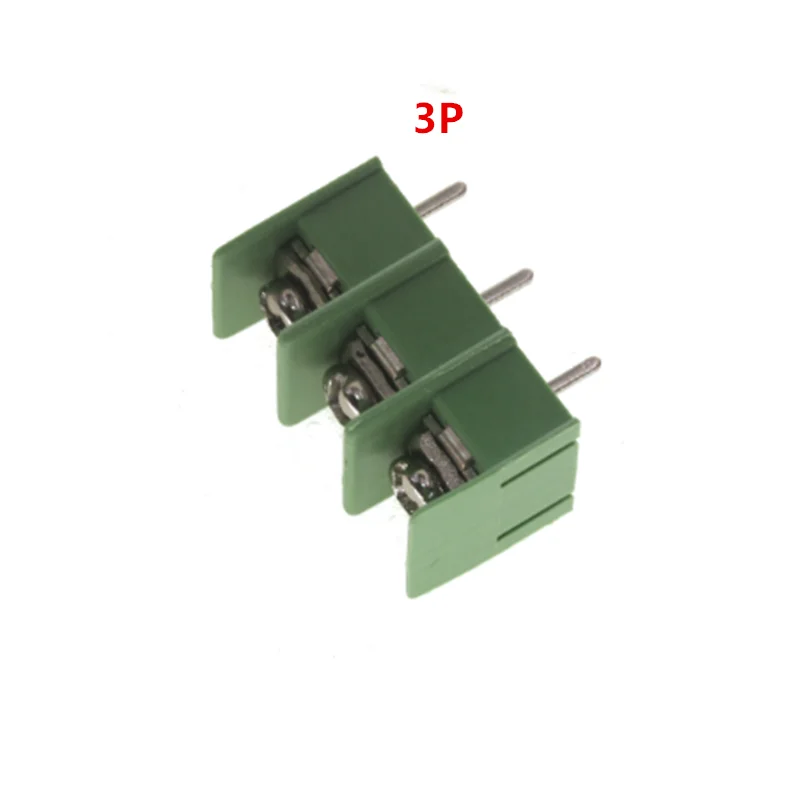 10pcs 7.62mm KF7.62-2P 3P 4P MG762-2 3 4 Pin Can be spliced Screw Terminal Block Connector Black Green 7.62mm Pitch