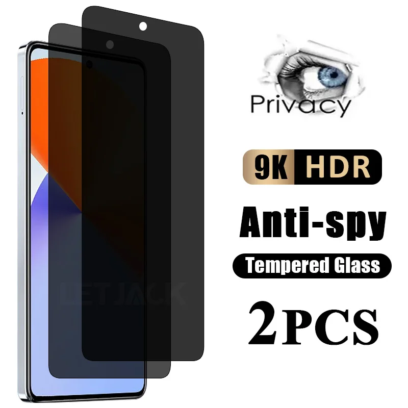 

2Pcs Anti-Spy Tempered Glass For Infinix Note 30 VIP Hot 40 40i 30 30i 20i GT 10 Pro Smart 8 7 6 HD Privacy Screen Protectors