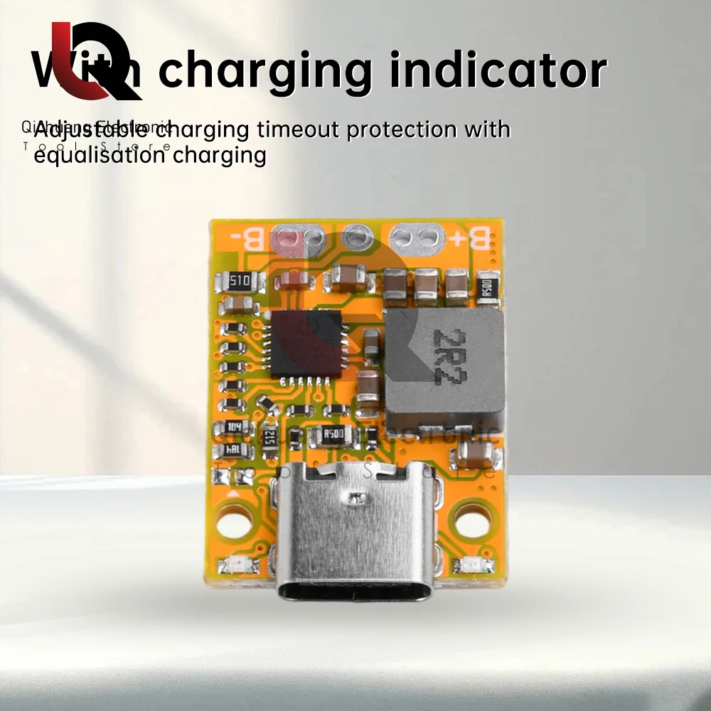 Mini Batterie au Lithium BMS 2/3S, Charge Rapide QC avec Indicateur LED, avec Wild de Type-C