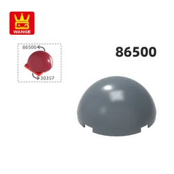 WANGE 86500 100g/41PCS  Round and Cones Dome Hemisphere 4 x 4 Block Moc Color Compatible with Brick DIY Children's Toys