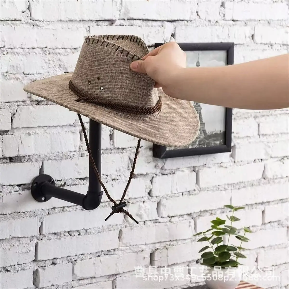 2pcs Cowboy Hat Rack, Wall-Mounted Hat and Wig Rack, Rack-Suitable for Coats, Hats, Baseball Caps,Multifunctional Hanger