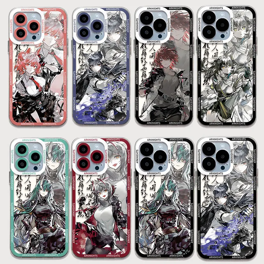 Hot Game Arknights Phone Case For Xiaomi Redmi Note 13 12 12S 11 10 9 9s 9T 8 A1 A2 A3 K40 Pro Plus 4G 5G Transparent Cover