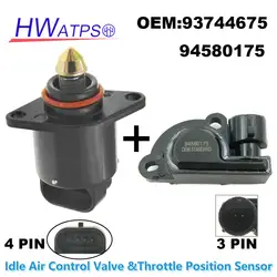 Válvula de Control de aire en ralentí y Sensor de posición del acelerador para Chevrolet, Aveo, Zentra, Excelle, Buick, Daewoo, Kalos, Klas, 93744675, 94580175