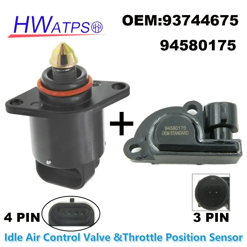 93744675 94580175   Zawór sterujący powietrzem jałowym i czujnik położenia przepustnicy dla Chevrolet Aveo Zentra Excelle Buick Daewoo Kalos Klas