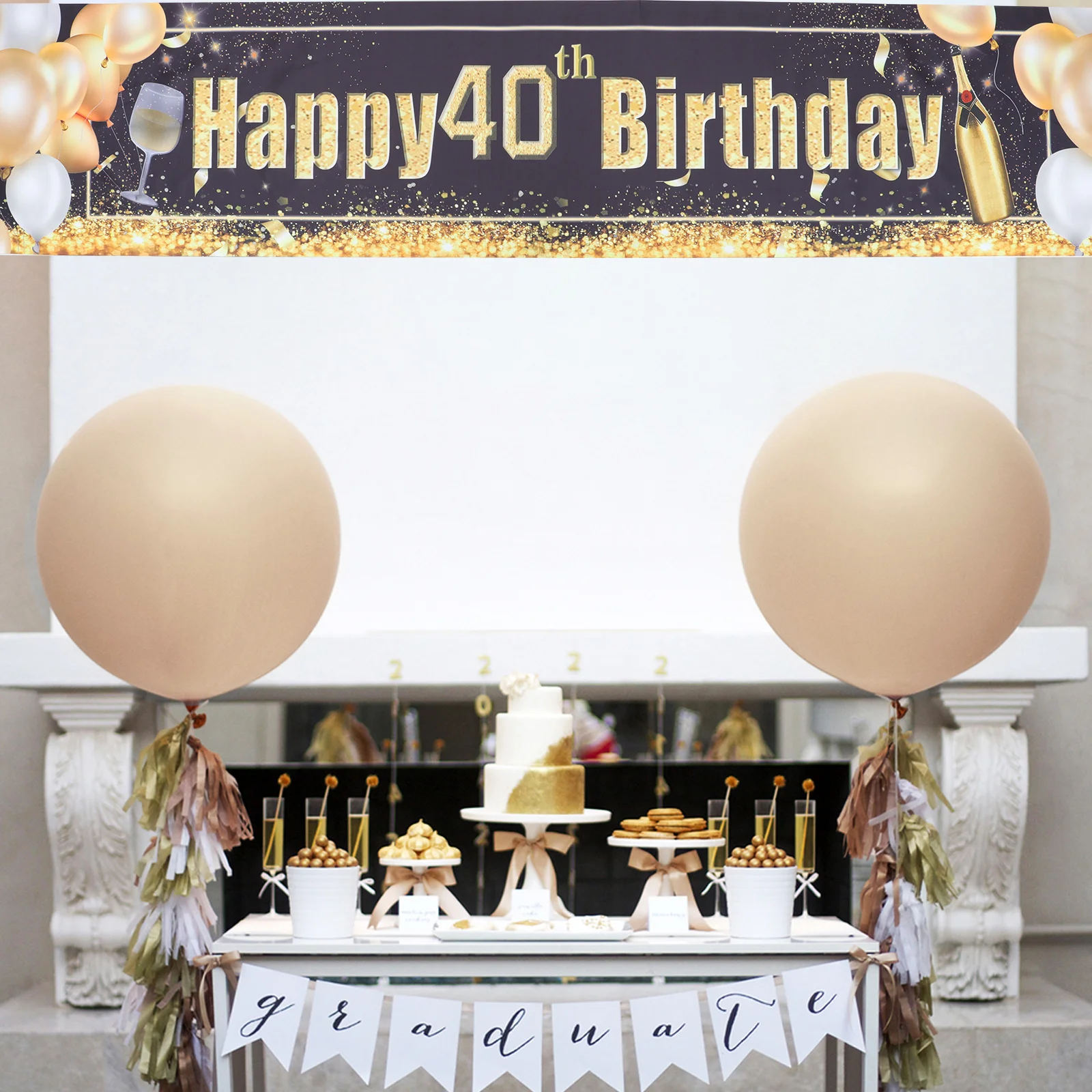

Themed Party Decoration Birthday Banner Home Hanging Flag Adorable Design for Festive Occasions Birthday Party Banner
