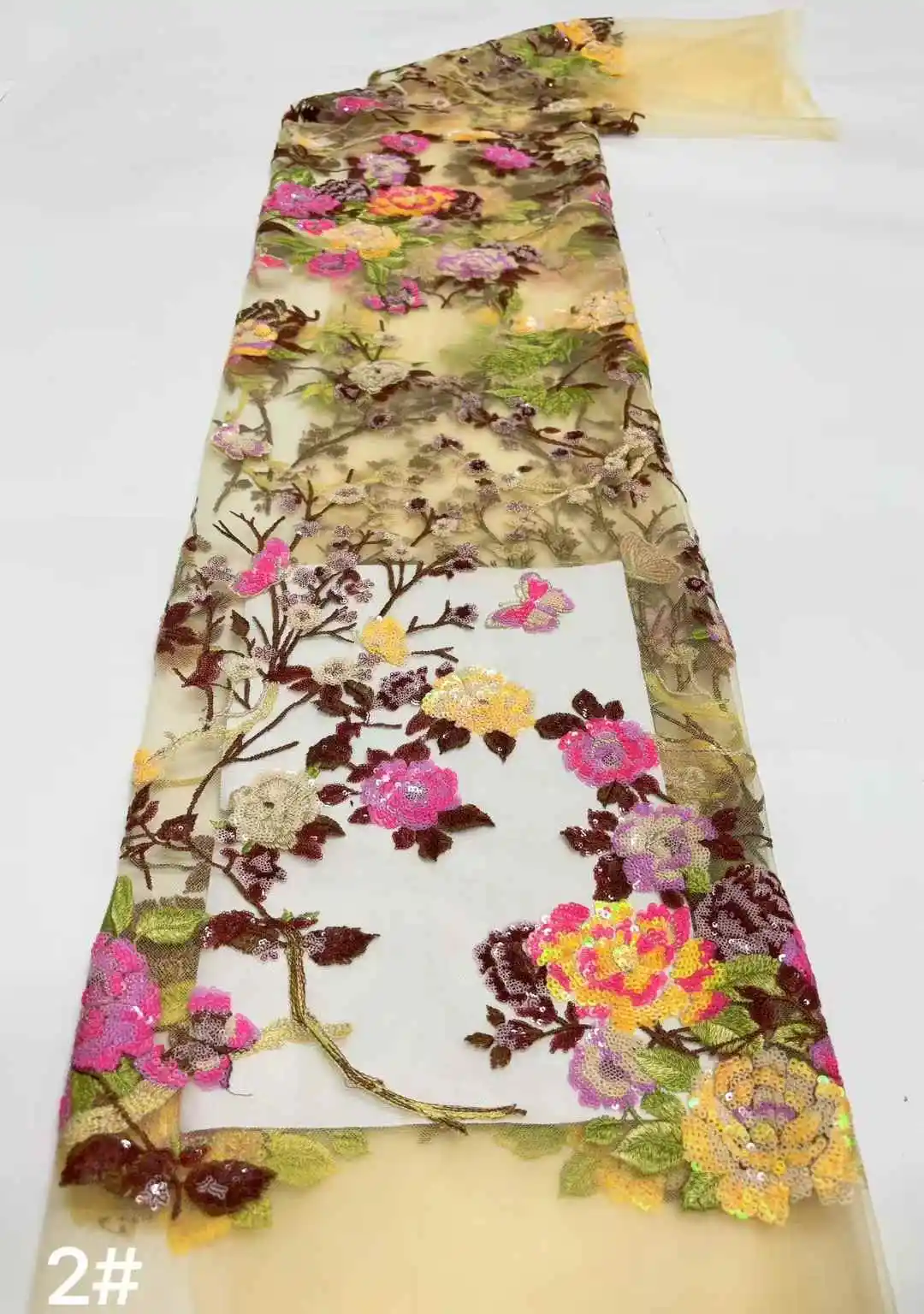 

Высококачественное многоцветное кружево с вышивкой блестками, французская тюлевая сетка, кружево из африканской ткани с блестками, вечерние платья. Свадьбы,