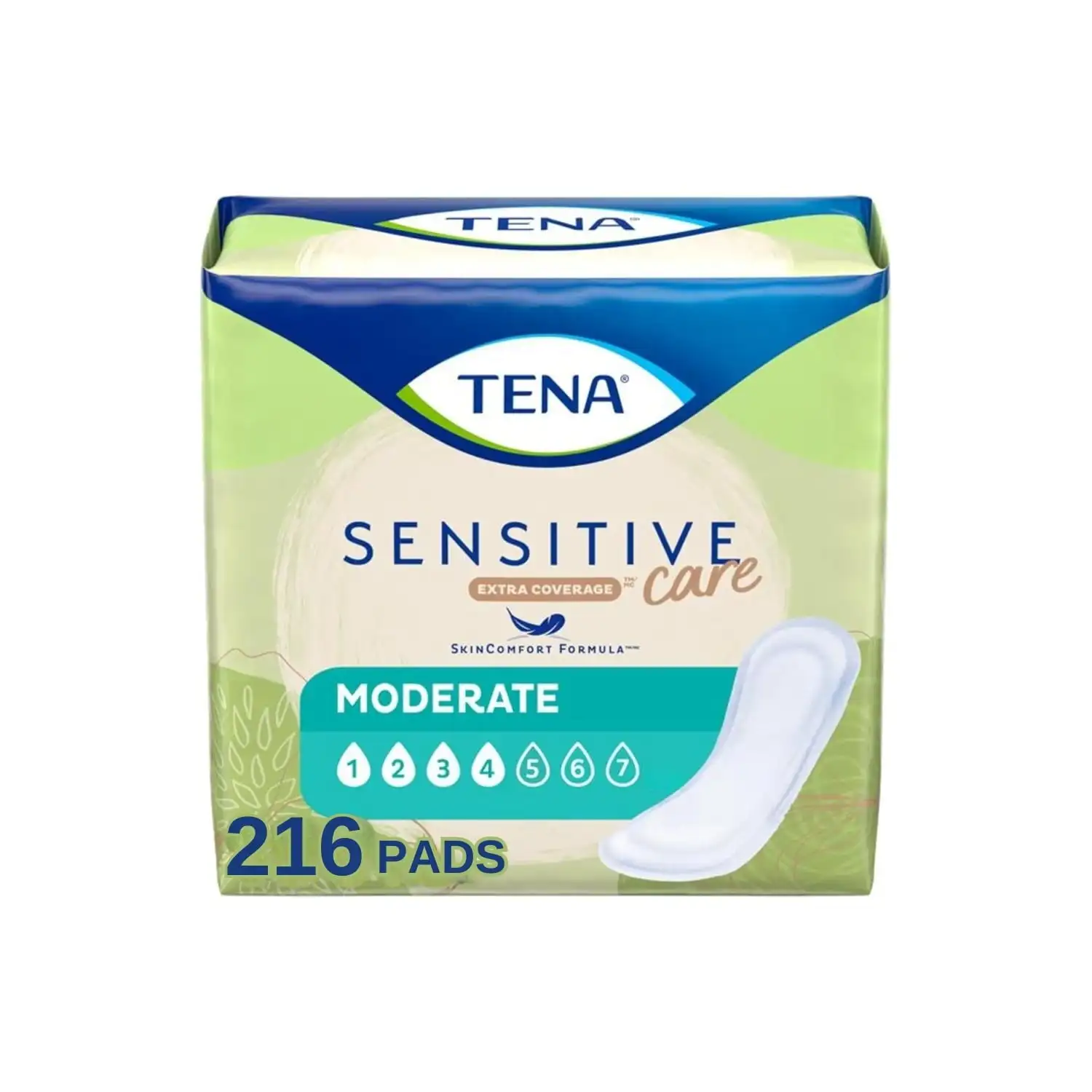 

Tena Intimates Moderate Absorbency Incontinence Pads for Women, 216 Count