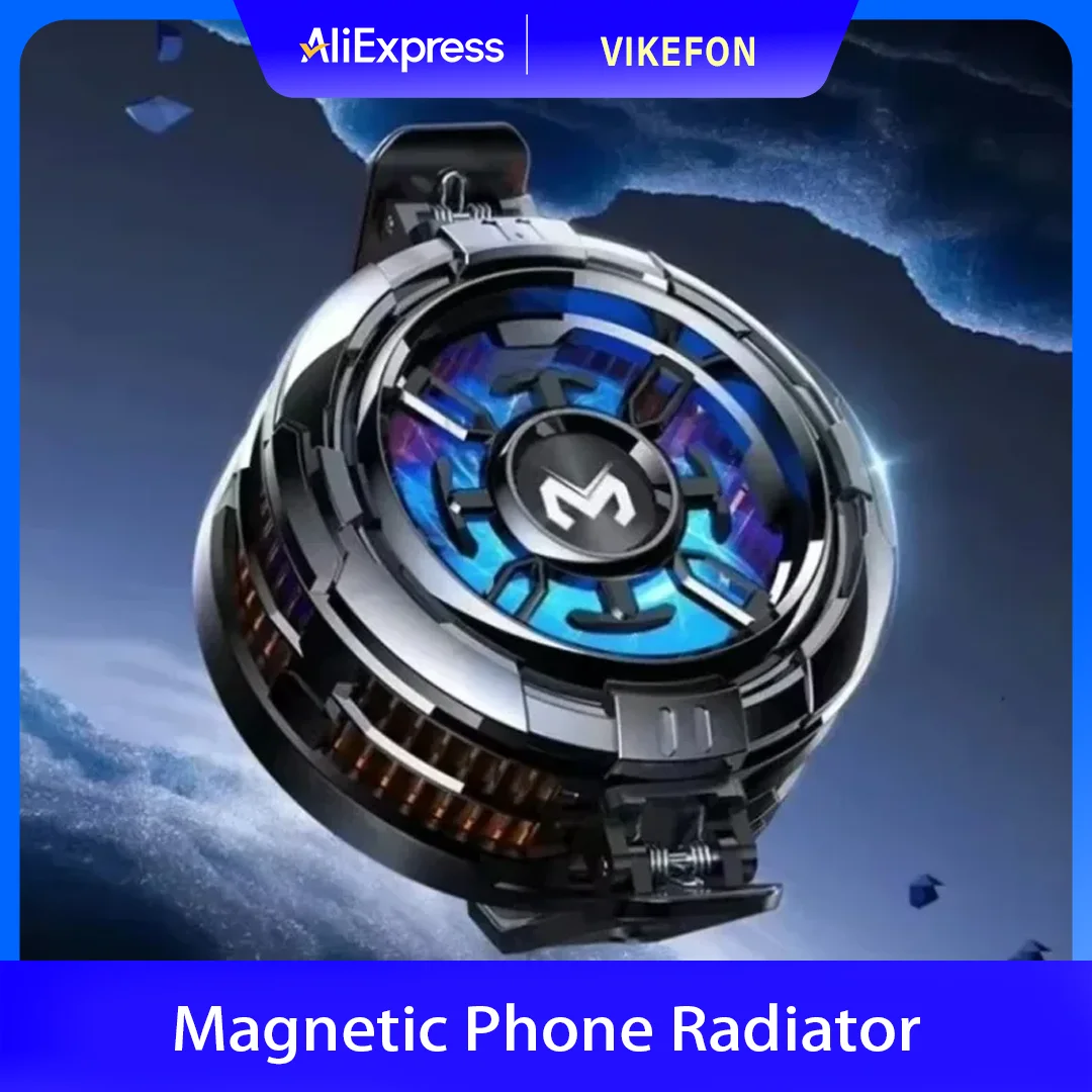 

Универсальный охладитель для мобильных телефонов 2 в 1, быстродействующий радиатор, магнитный зажим на заднюю панель, полупроводниковый вентилятор для охлаждения iPhone, Samsung, PUBG