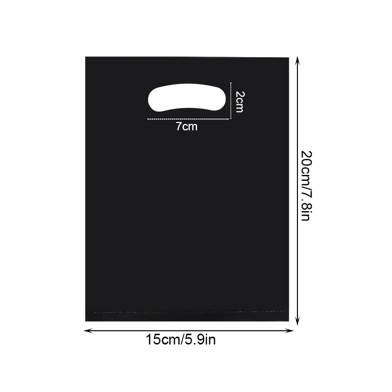 Sacchetti regalo in tinta unita da 10/20 pezzi sacchetto portatile sacchetto di caramelle sacchetto di imballaggio in plastica per gioielli con