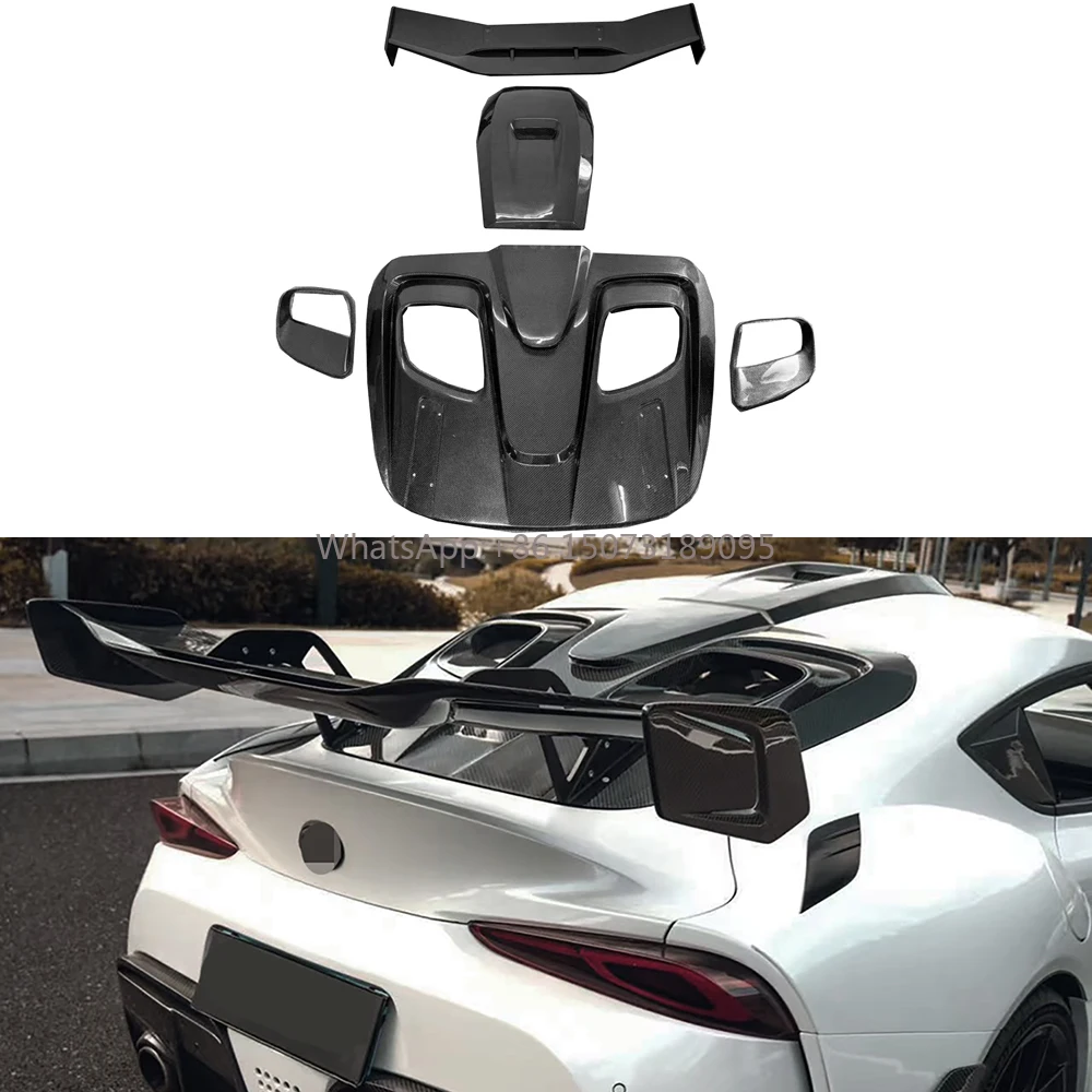 High Quality Robot Style Carbon Fiber Spoiler Trunk Kits for Toyota Supra A90